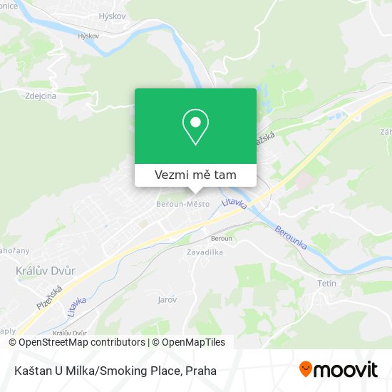 Kaštan U Milka/Smoking Place mapa