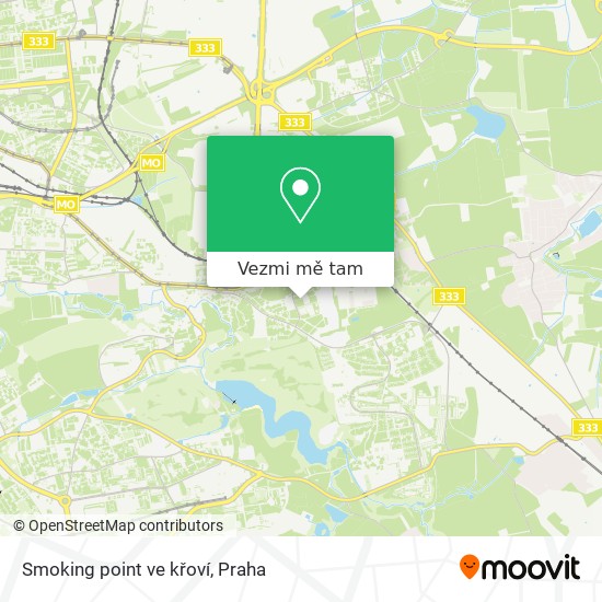 Smoking point ve křoví mapa