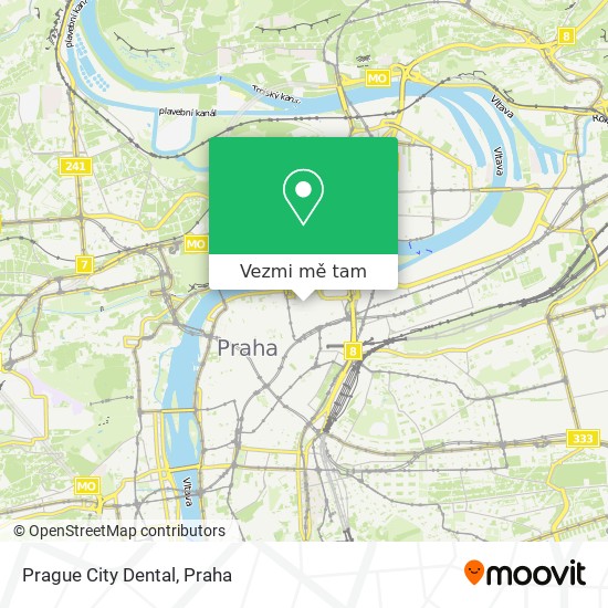 Prague City Dental mapa