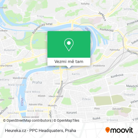 Heureka.cz - PPC Headquaters mapa