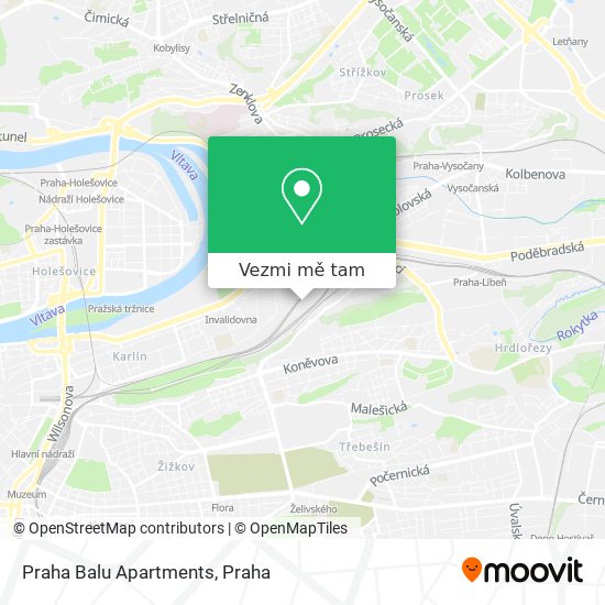 Praha Balu Apartments mapa
