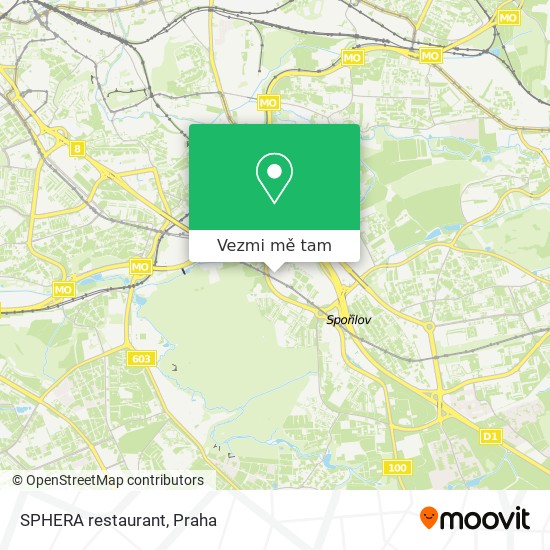 SPHERA restaurant mapa