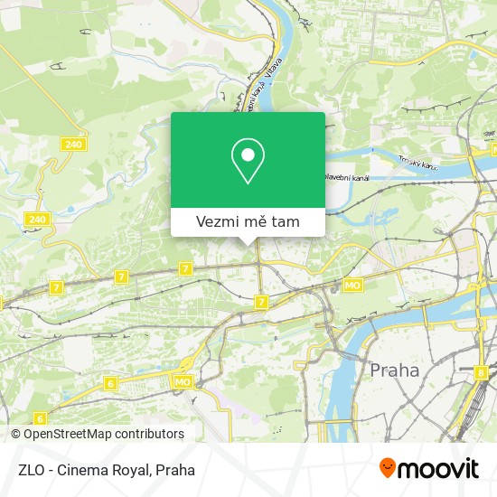 ZLO - Cinema Royal mapa