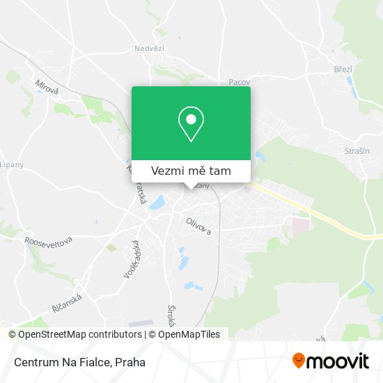 Centrum Na Fialce mapa