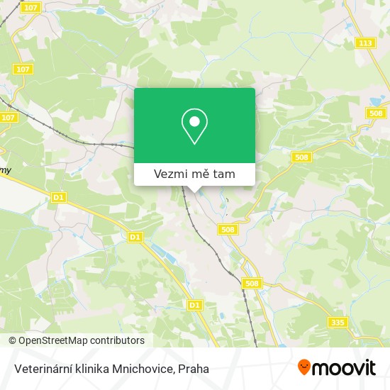 Veterinární klinika Mnichovice mapa