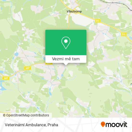 Veterinární Ambulance mapa