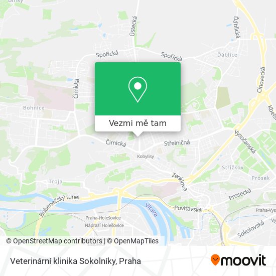 Veterinární klinika Sokolníky mapa