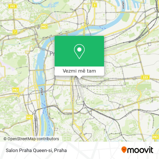 Salon Praha Queen-si mapa