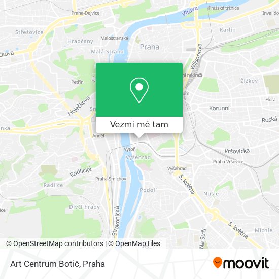 Art Centrum Botič mapa