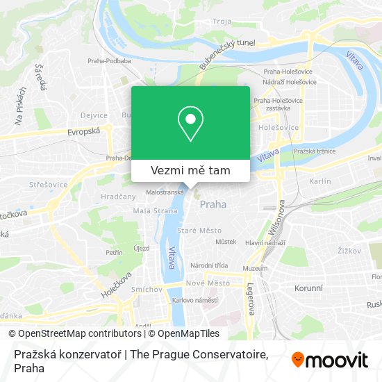 Pražská konzervatoř | The Prague Conservatoire mapa