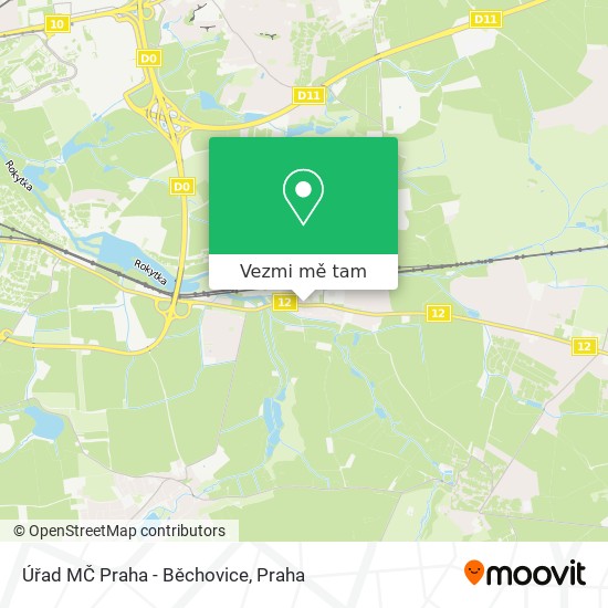 Úřad MČ Praha - Běchovice mapa
