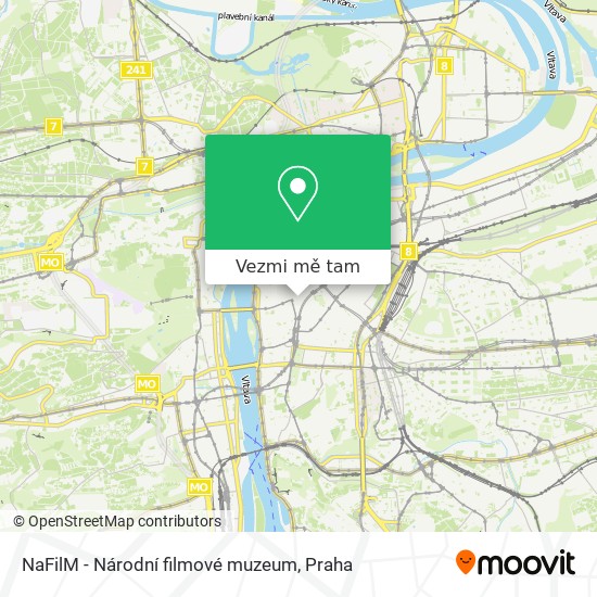 NaFilM - Národní filmové muzeum mapa