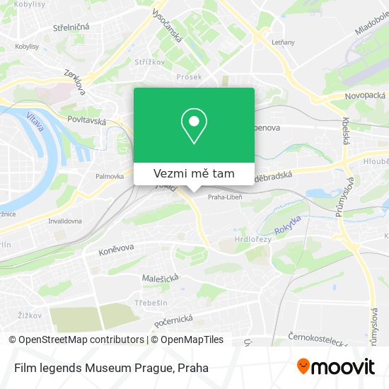 Film legends Museum Prague mapa