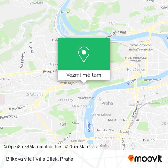 Bílkova vila | Villa Bílek mapa