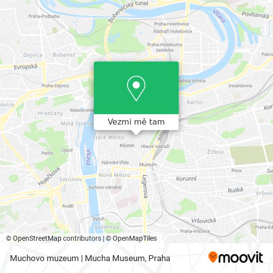 Muchovo muzeum | Mucha Museum mapa
