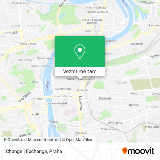 Change | Exchange mapa