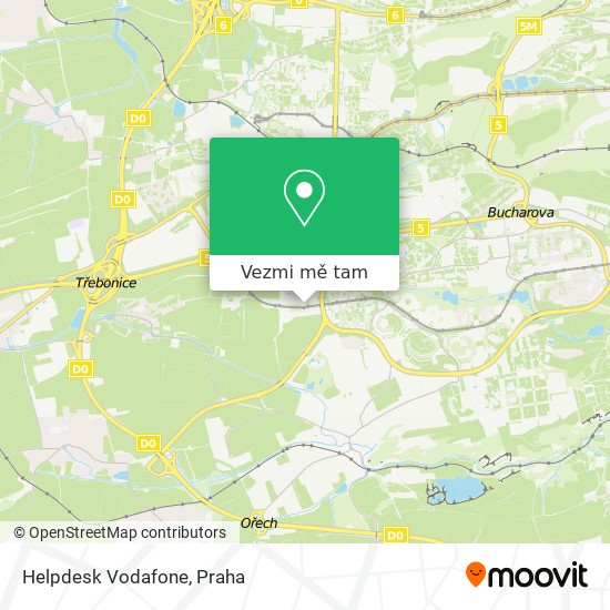 Helpdesk Vodafone mapa