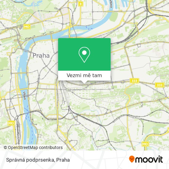 Správná podprsenka mapa