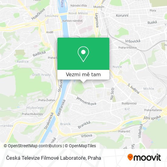 Česká Televize Filmové Laboratoře mapa