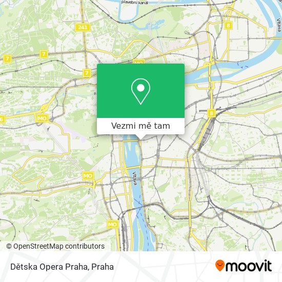 Dětska Opera Praha mapa