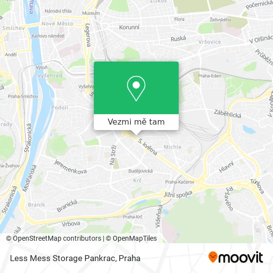 Less Mess Storage Pankrac mapa