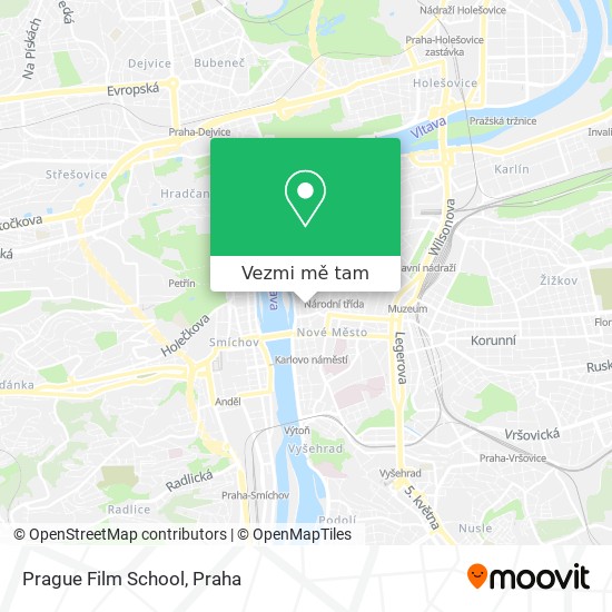 Prague Film School mapa