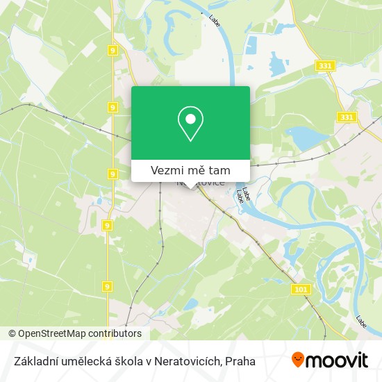 Základní umělecká škola v Neratovicích mapa