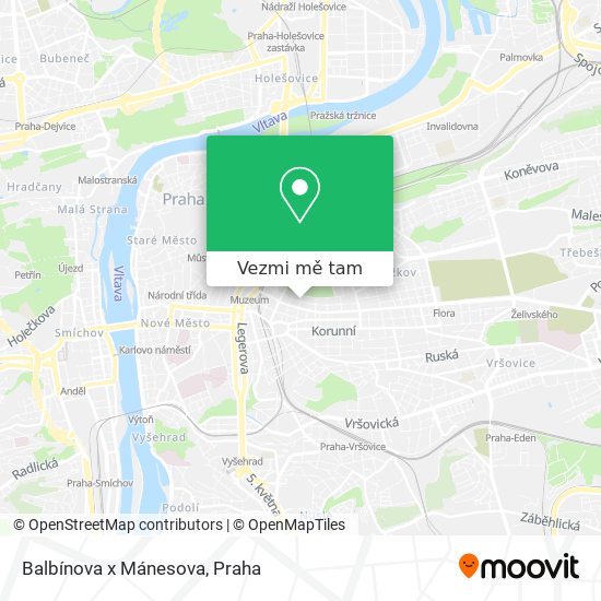 Balbínova x Mánesova mapa