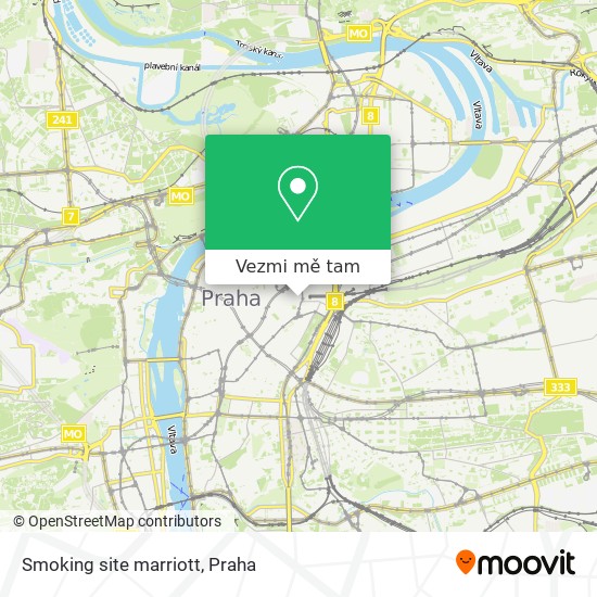 Smoking site marriott mapa