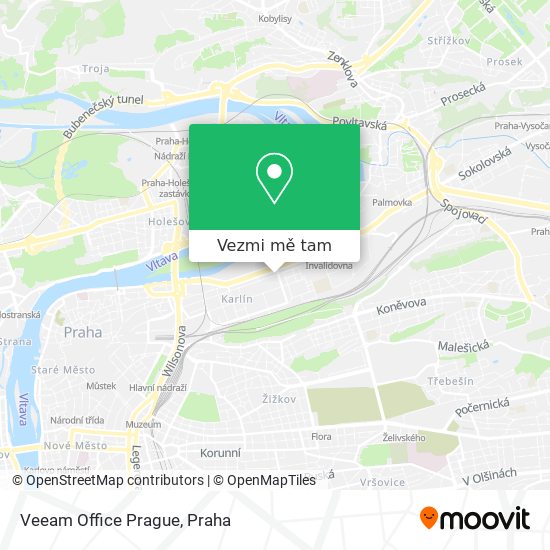 Veeam Office Prague mapa