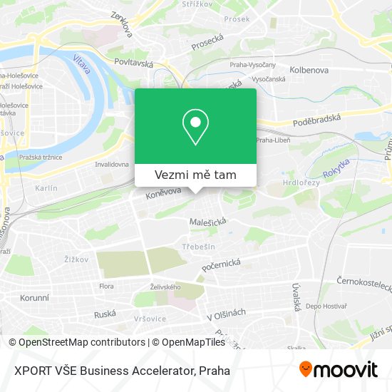 XPORT VŠE Business Accelerator mapa