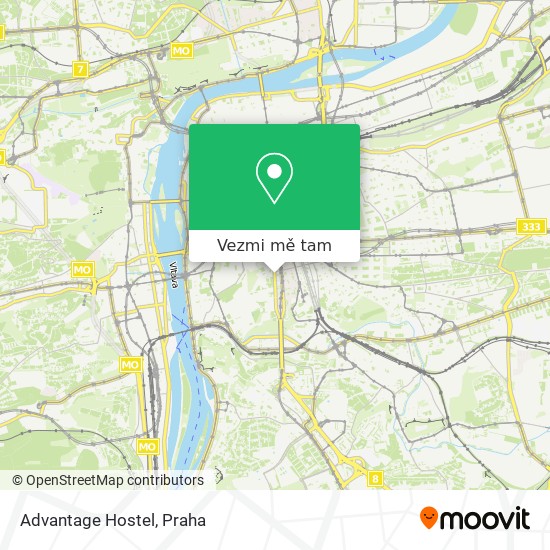 Advantage Hostel mapa