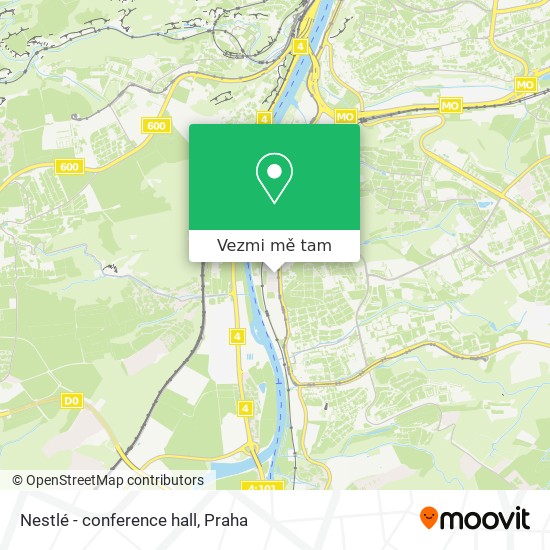 Nestlé - conference hall mapa
