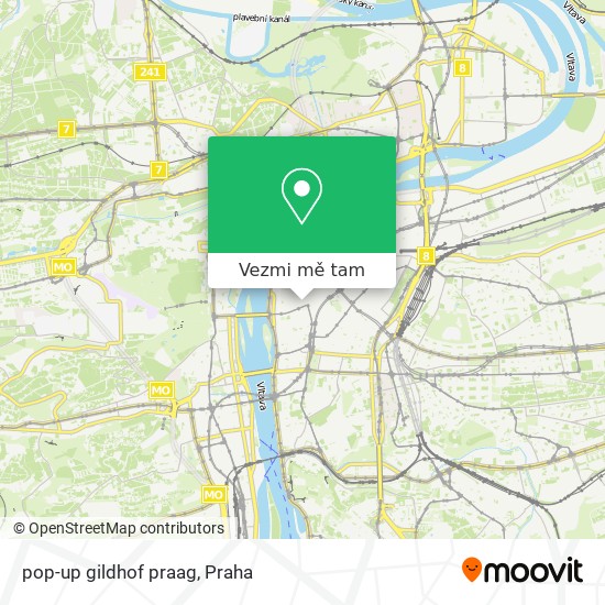 pop-up gildhof praag mapa