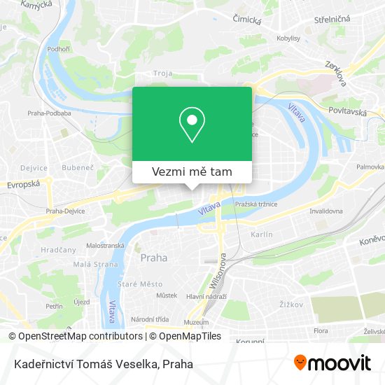 Kadeřnictví Tomáš Veselka mapa