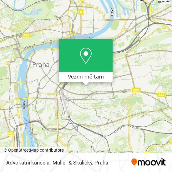 Advokátní kancelář Müller & Skalický mapa