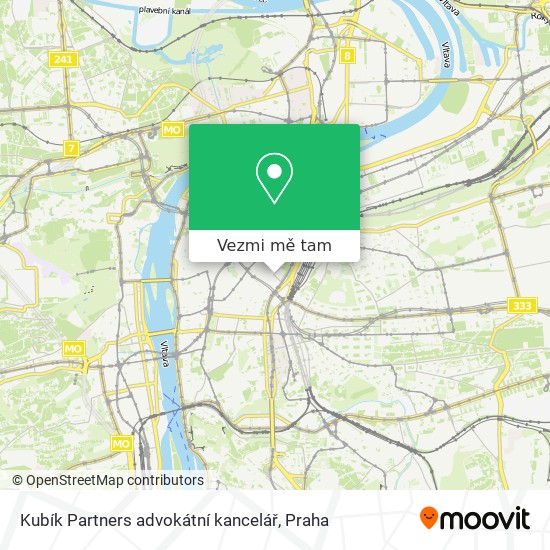 Kubík Partners advokátní kancelář mapa