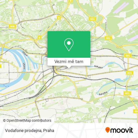 Vodafone prodejna mapa