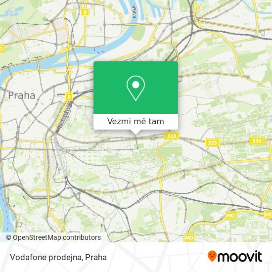 Vodafone prodejna mapa