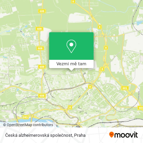 Česká alzheimerovská společnost mapa