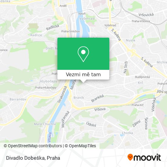 Divadlo Dobeška mapa