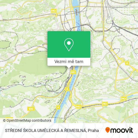 STŘEDNÍ ŠKOLA UMĚLECKÁ A ŘEMESLNÁ mapa