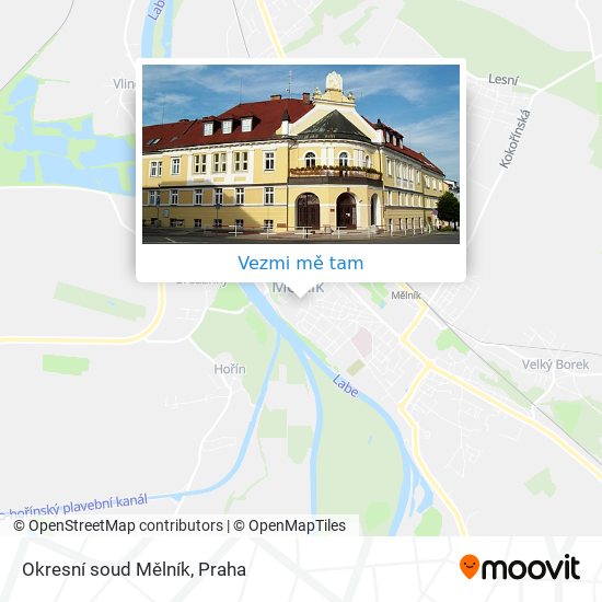 Okresní soud Mělník mapa