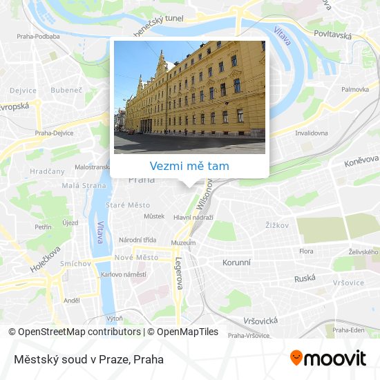 Městský soud v Praze mapa