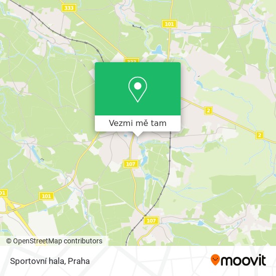 Sportovní hala mapa