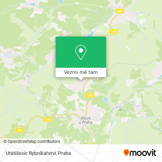 Utěšilovic Rybníkářství mapa