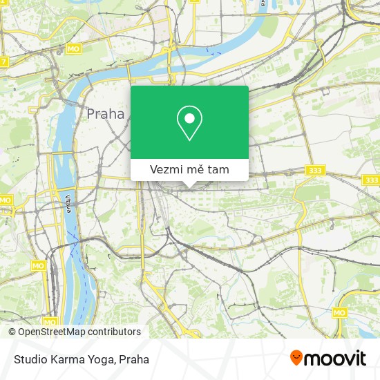 Studio Karma Yoga mapa