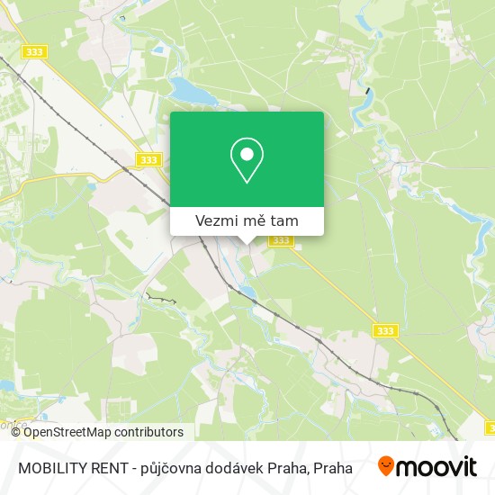 MOBILITY RENT - půjčovna dodávek Praha mapa