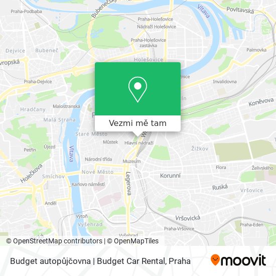 Budget autopůjčovna | Budget Car Rental mapa