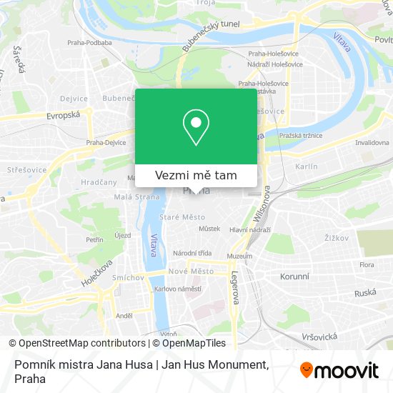 Pomník mistra Jana Husa | Jan Hus Monument mapa